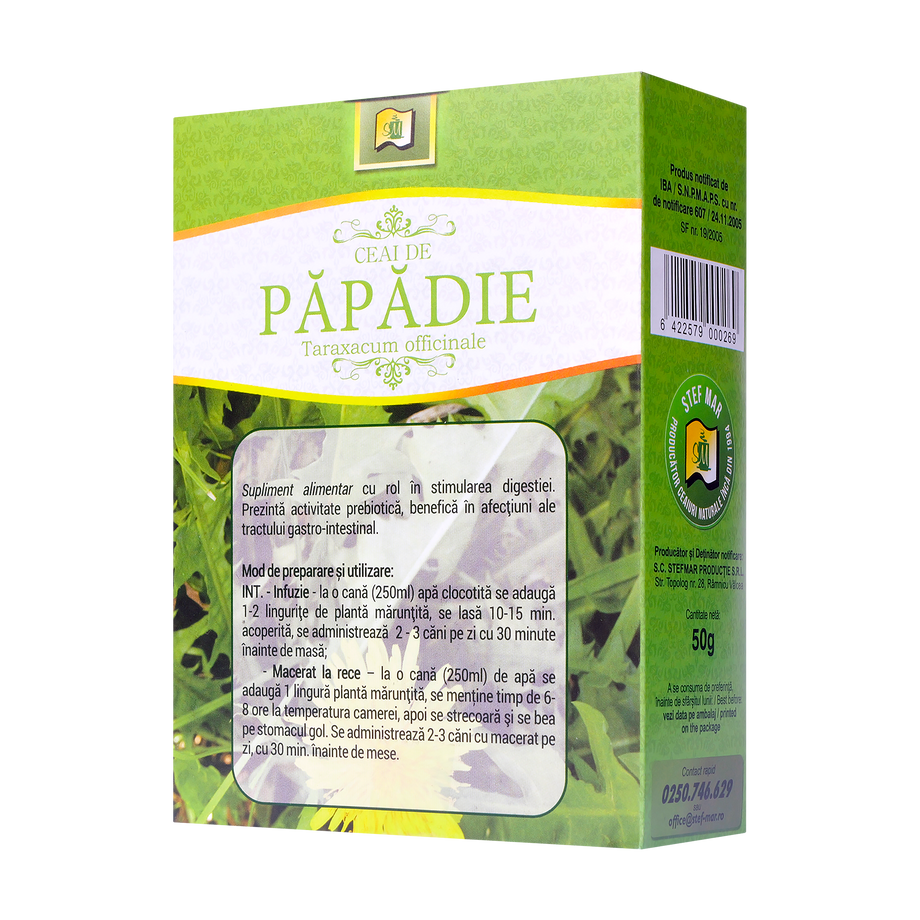 Ceai de papadie frunze 50 g Stefmar