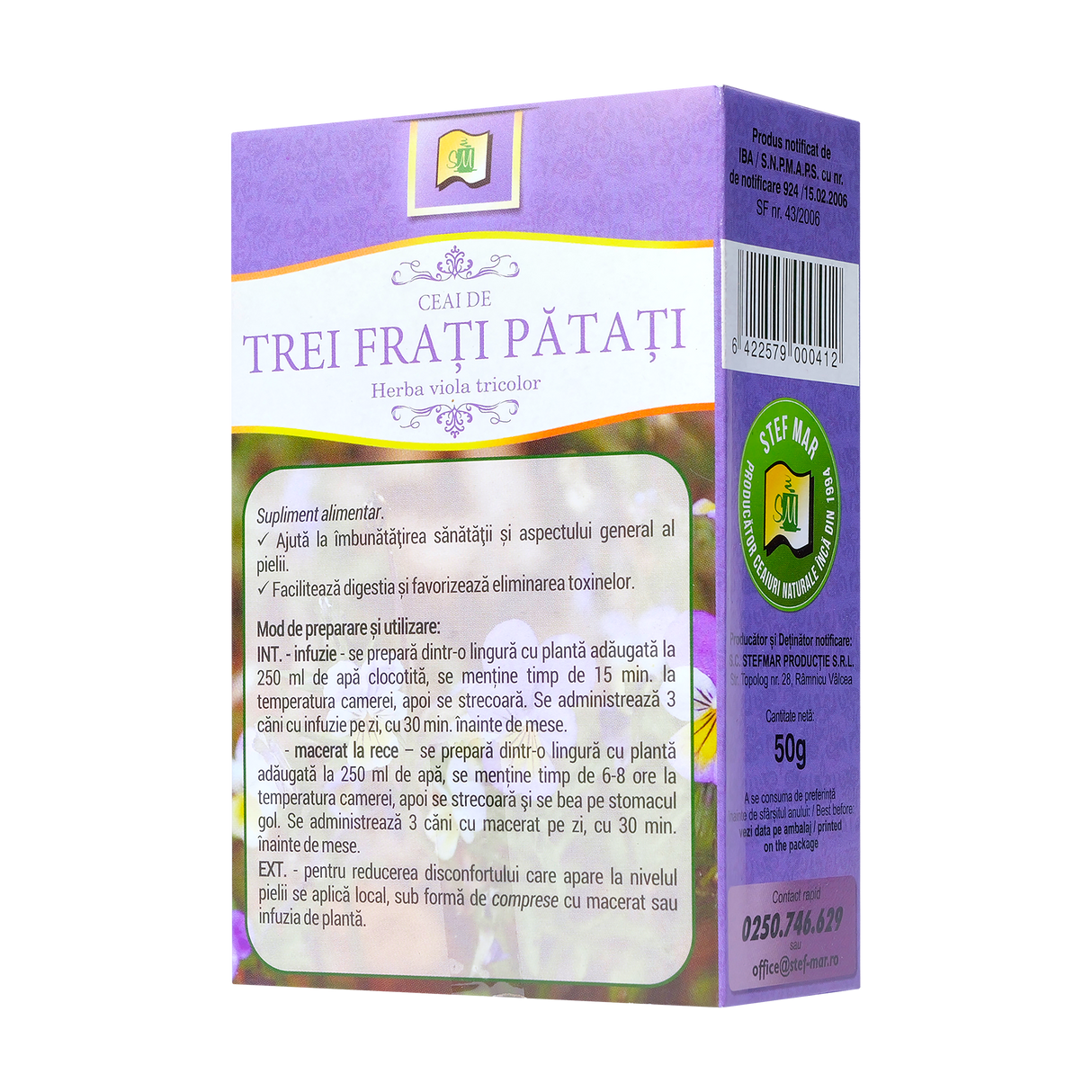 Ceai trei frati patati iarba 50 g
