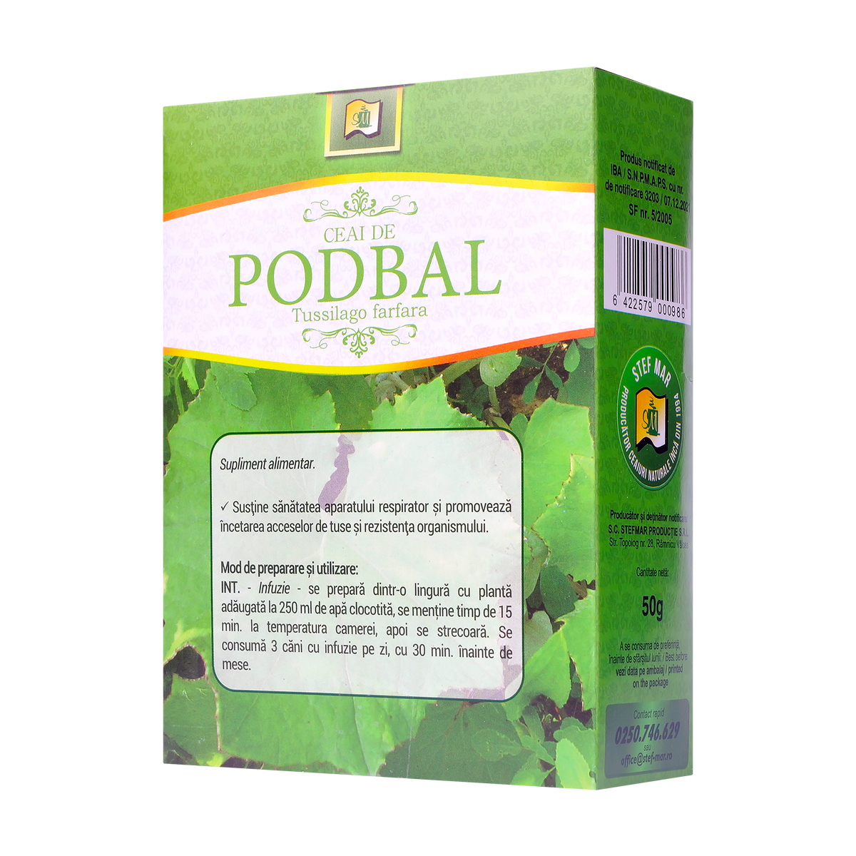 Ceai podbal frunze 50 g