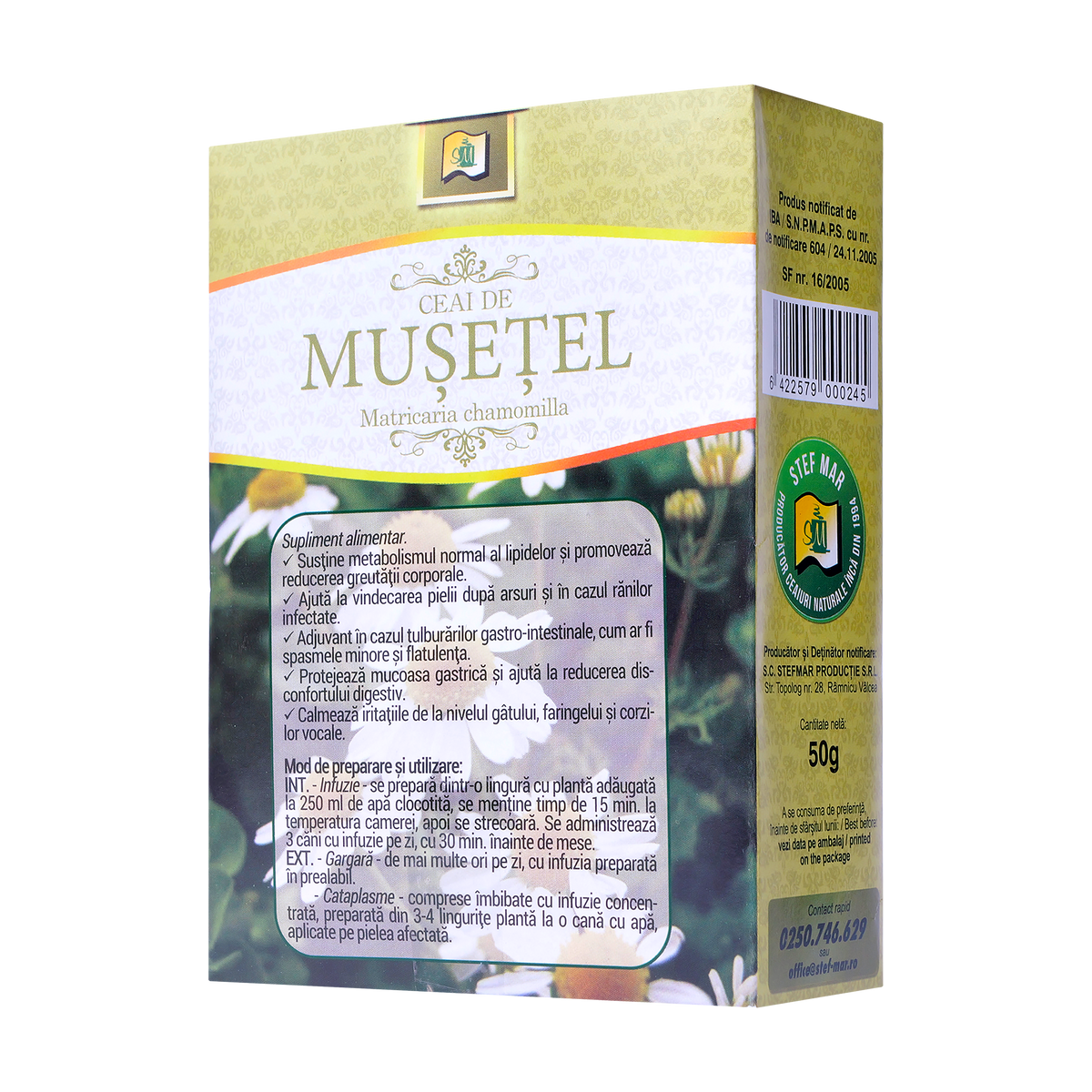 Ceai de musetel flori 50 g