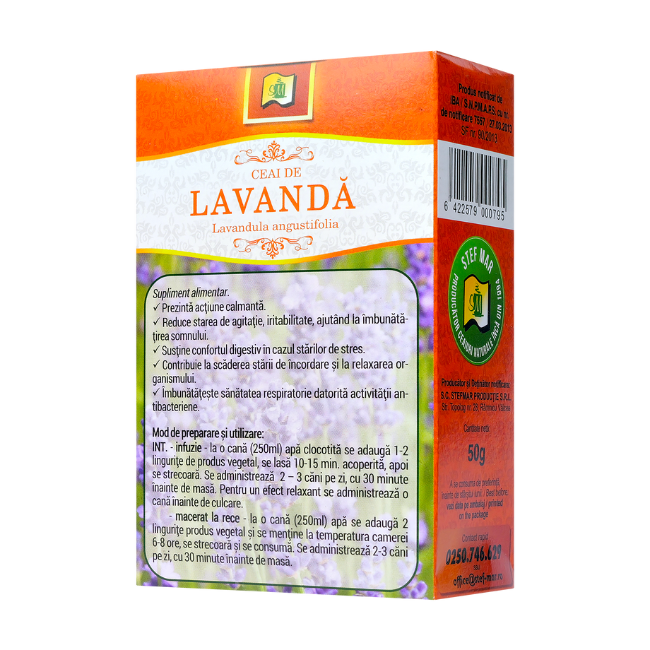 Ceai lavanda 50 g Stefmar