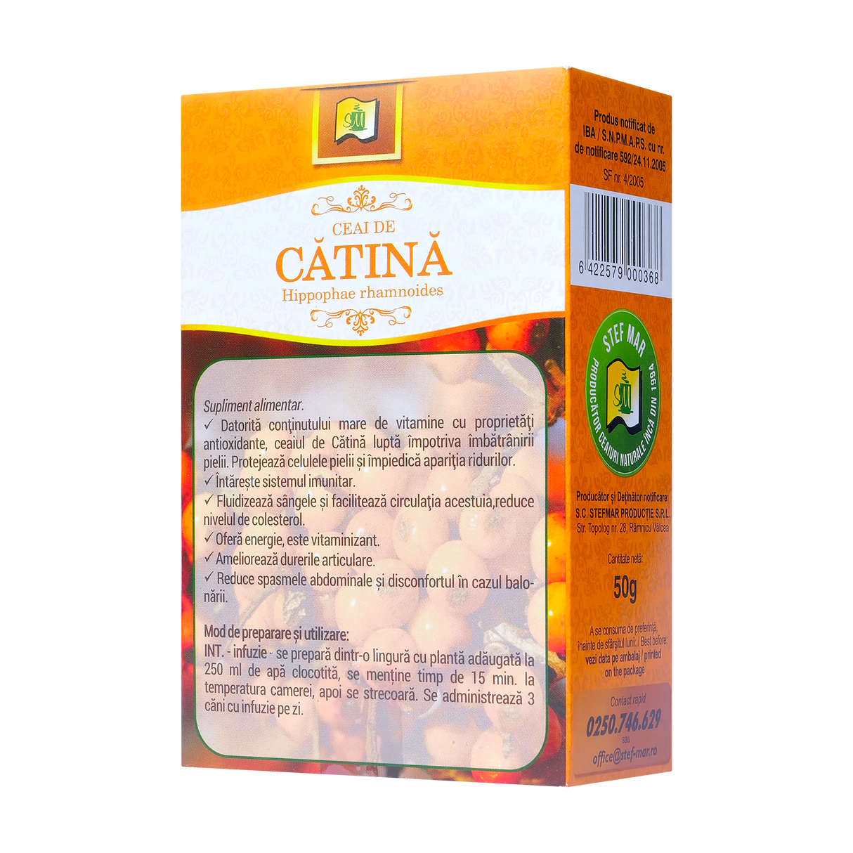 Ceai catina fructe 50 g