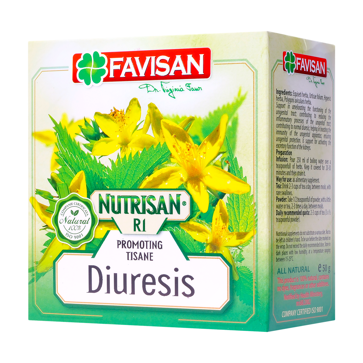 Ceai nutrisan r1 rinichi Diureza 50 g