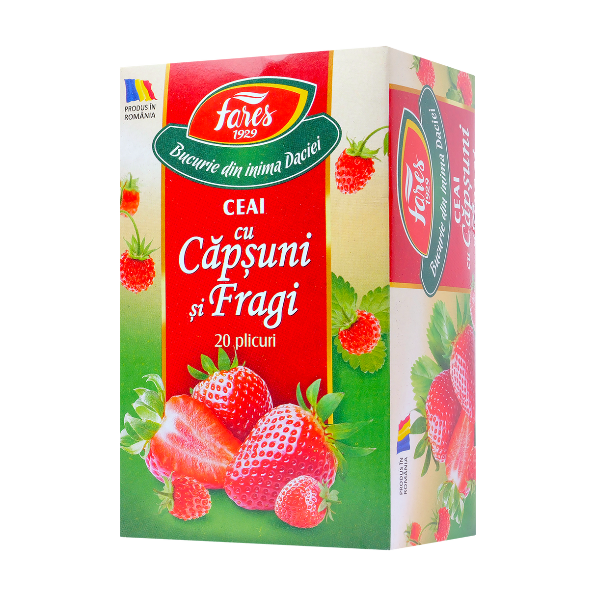 Ceai aromfruct capsuni si fragi 20 plicuri