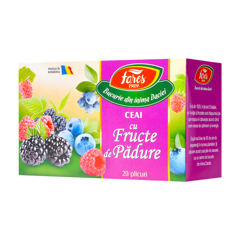 Ceai aromfruct fructe de padure 20 plicuri