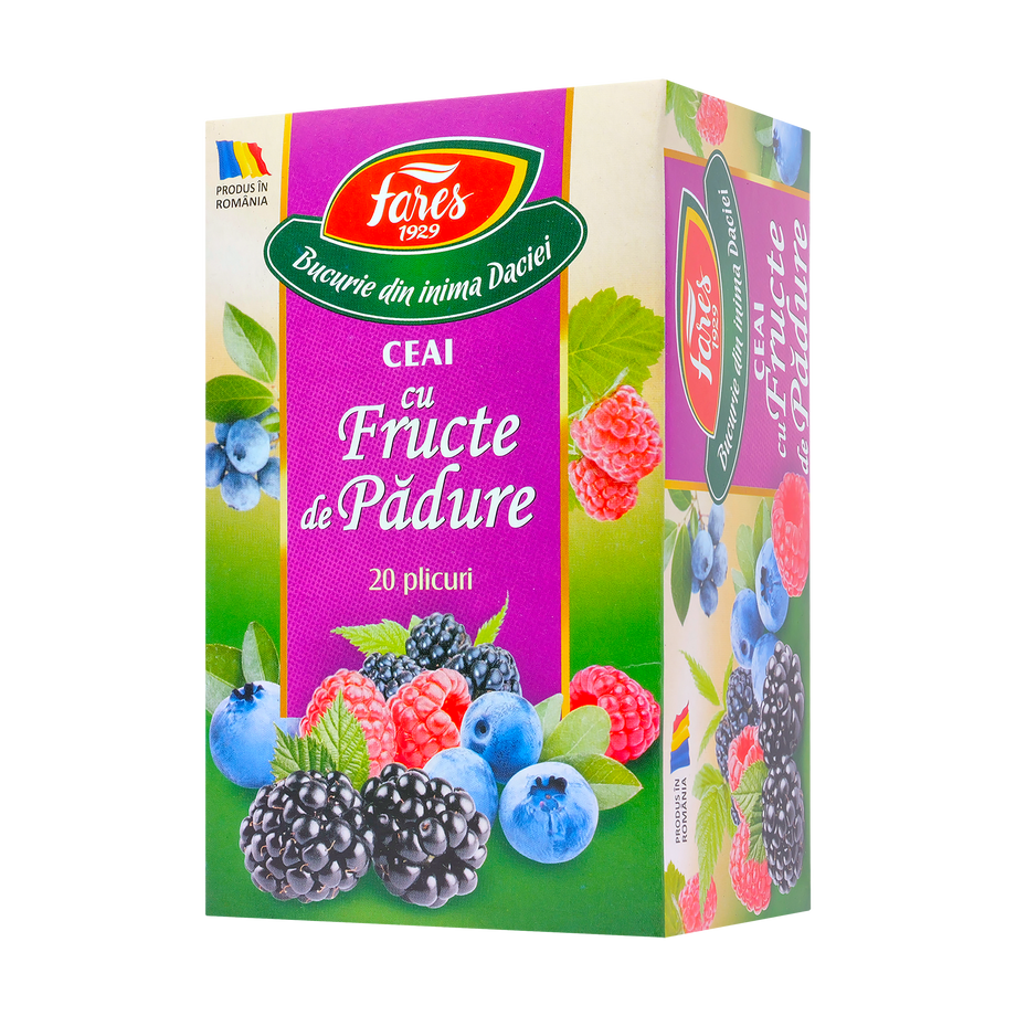 Ceai aromfruct fructe de padure 20 plicuri