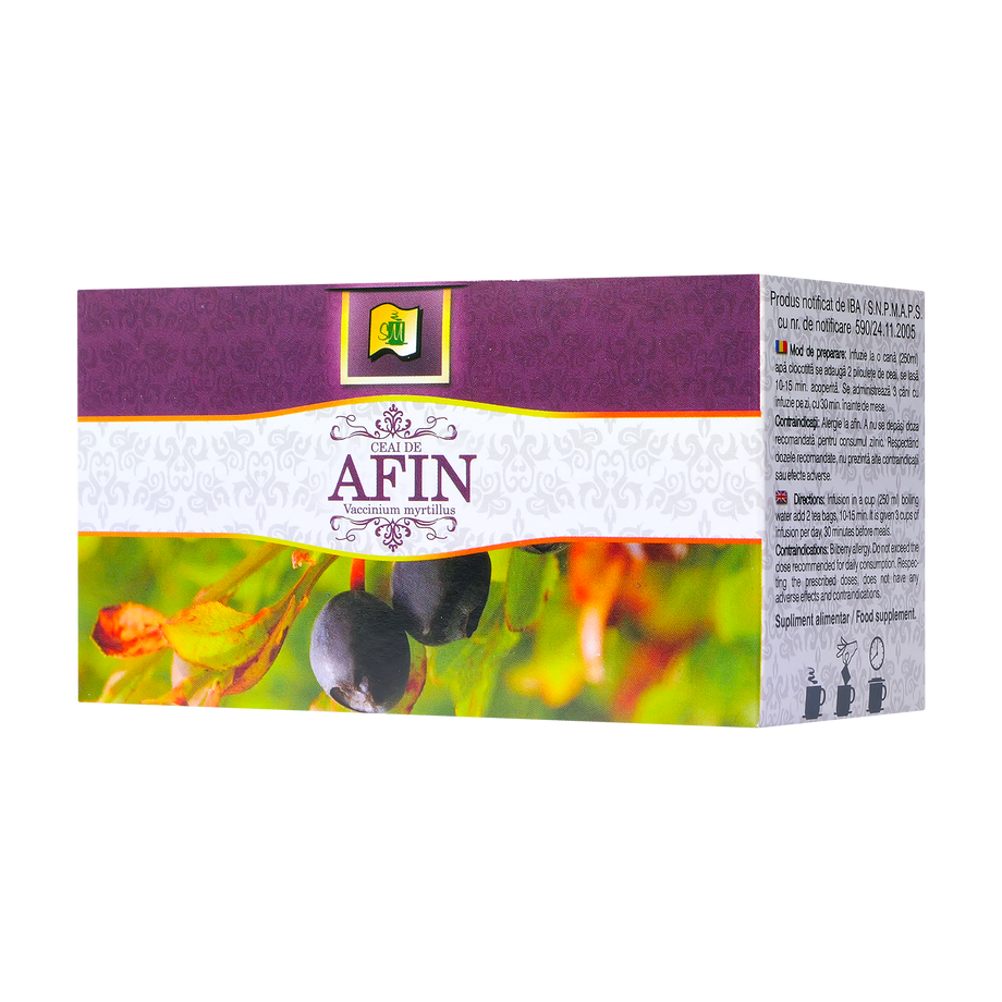 Ceai afine frunze 20 plicuri