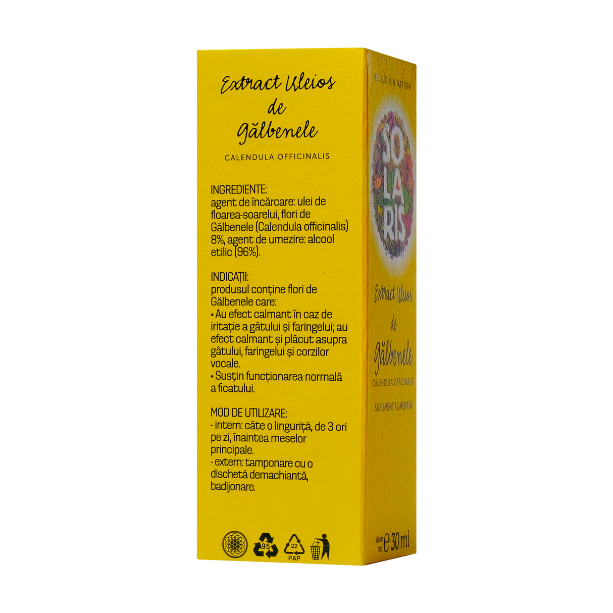 Extract uleios de galbenele 30 ml