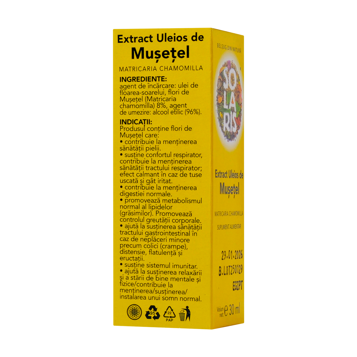Extract uleios de musetel 30 ml – Solaris