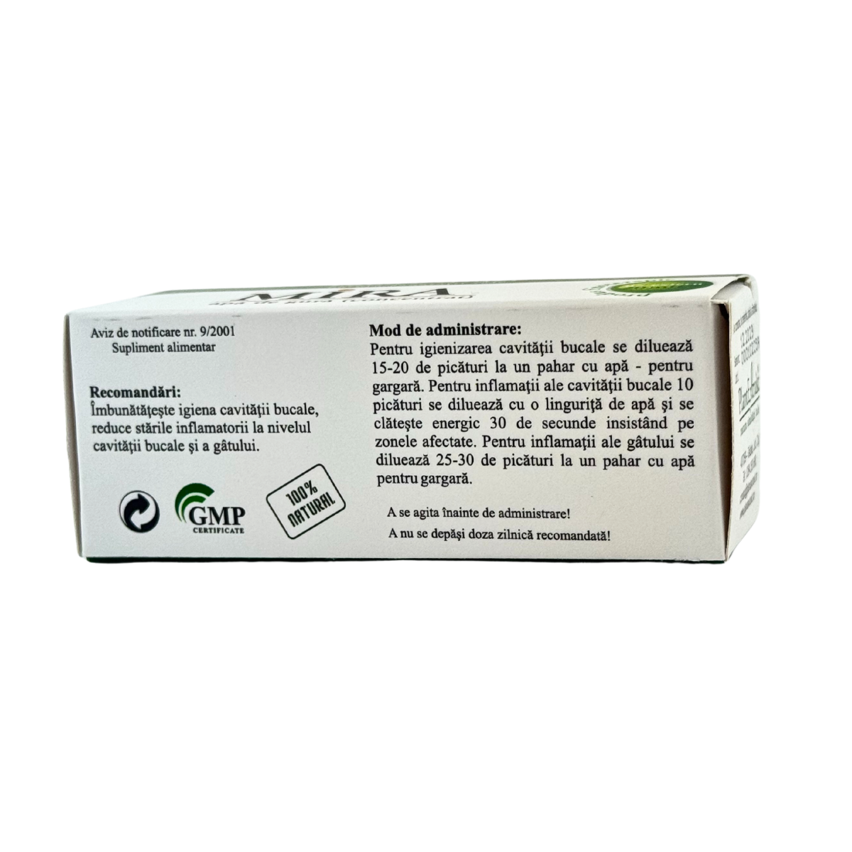 Mira - Apa de gura concentrata 20 ml