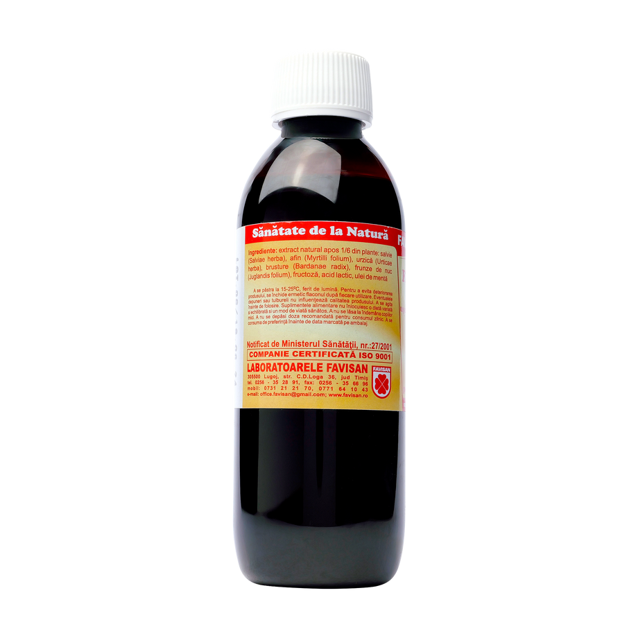 Sirop Favidiab neglicogenolitic 250 ml