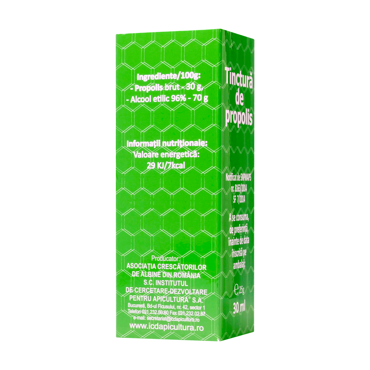 Tinctura propolis 30 ml Institutul Apicol