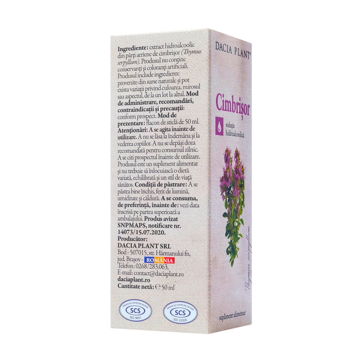 Tinctura cimbrisor 50 ml