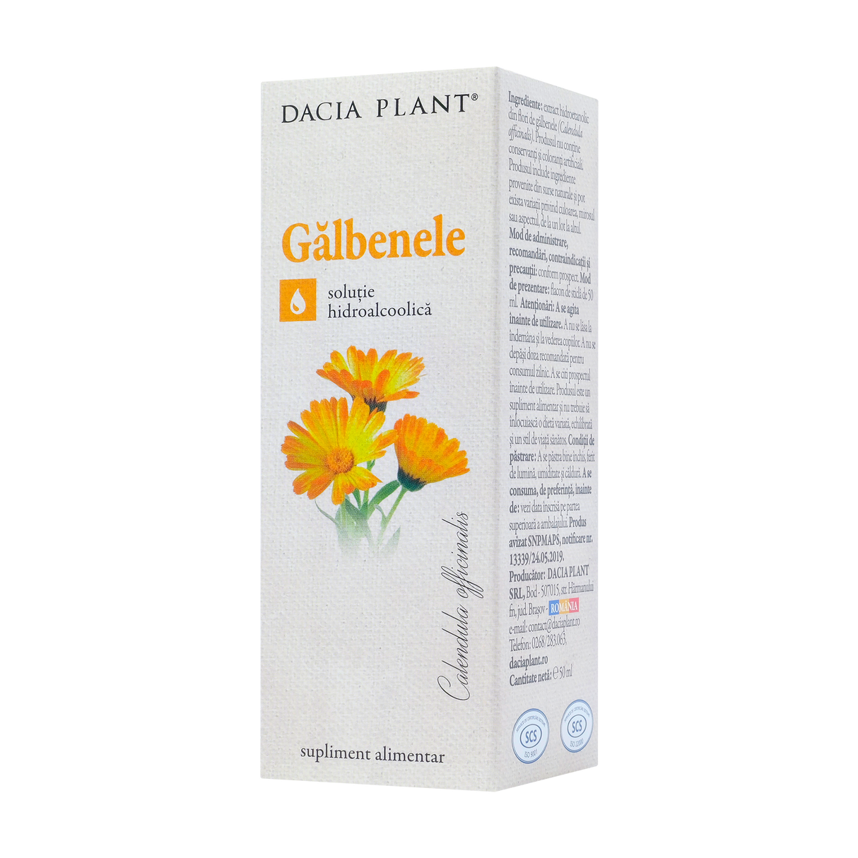 Tinctura galbenele 50 ml