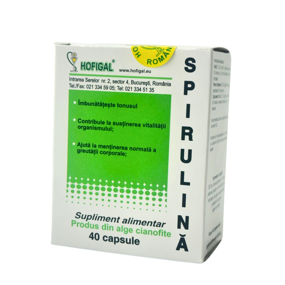 Spirulina 500mg 40 capsule