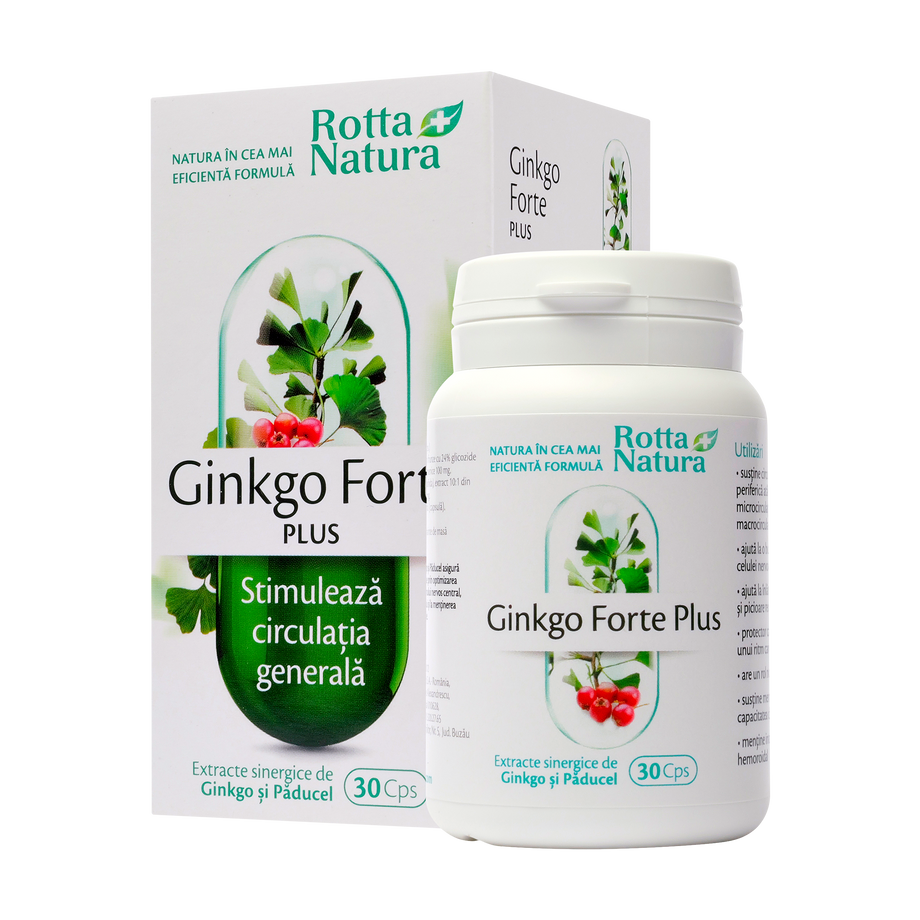 Gingko forte plus 30 capsule