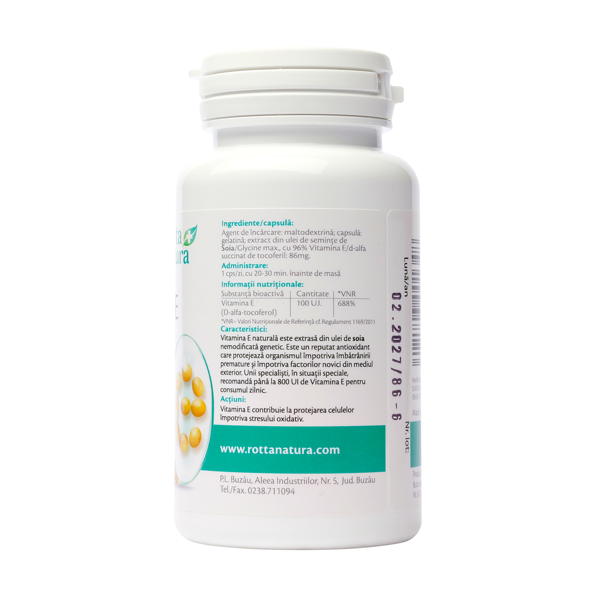 Vitamina E natural 100ui 30 capsule