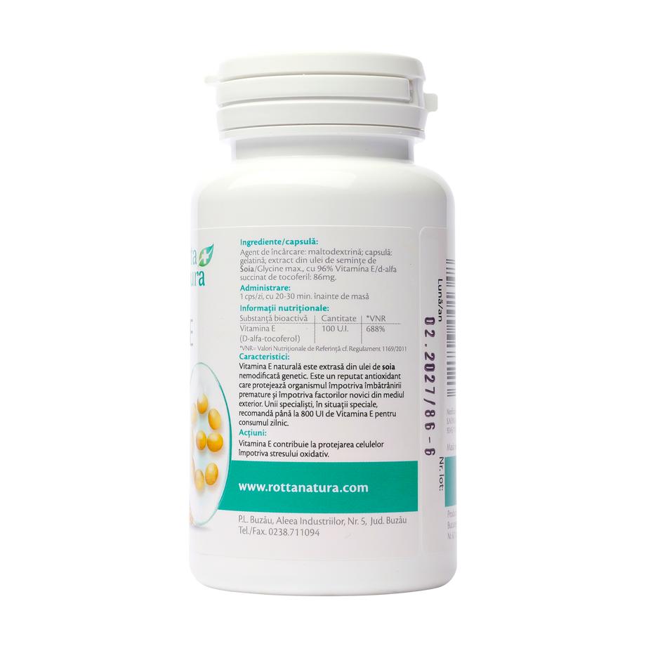 Vitamina E natural 100ui 30 capsule