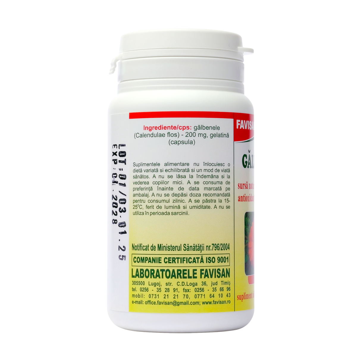 Galbenele 40 capsule