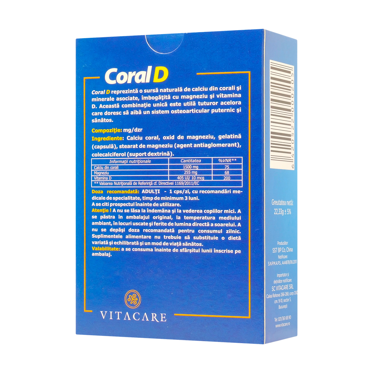 Coral d 30cps Vita Care 30 capsule