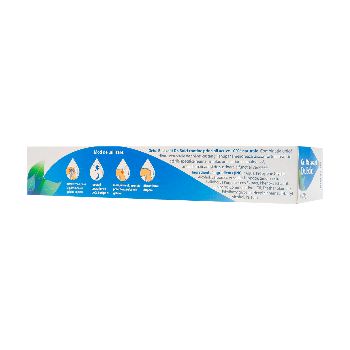 Gel relaxant Dr. Boici cu spanz 70 g