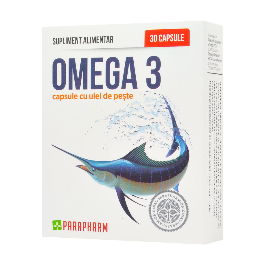 Omega 3 ulei peste 30 capsule