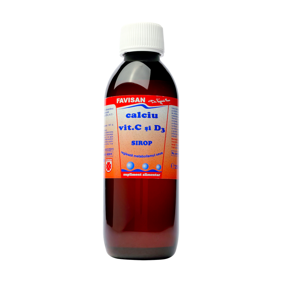 Sirop calciu + vitaina C + D3 250 ml