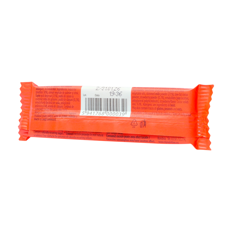 Tableta de ciocolata cu capsuni 25 g