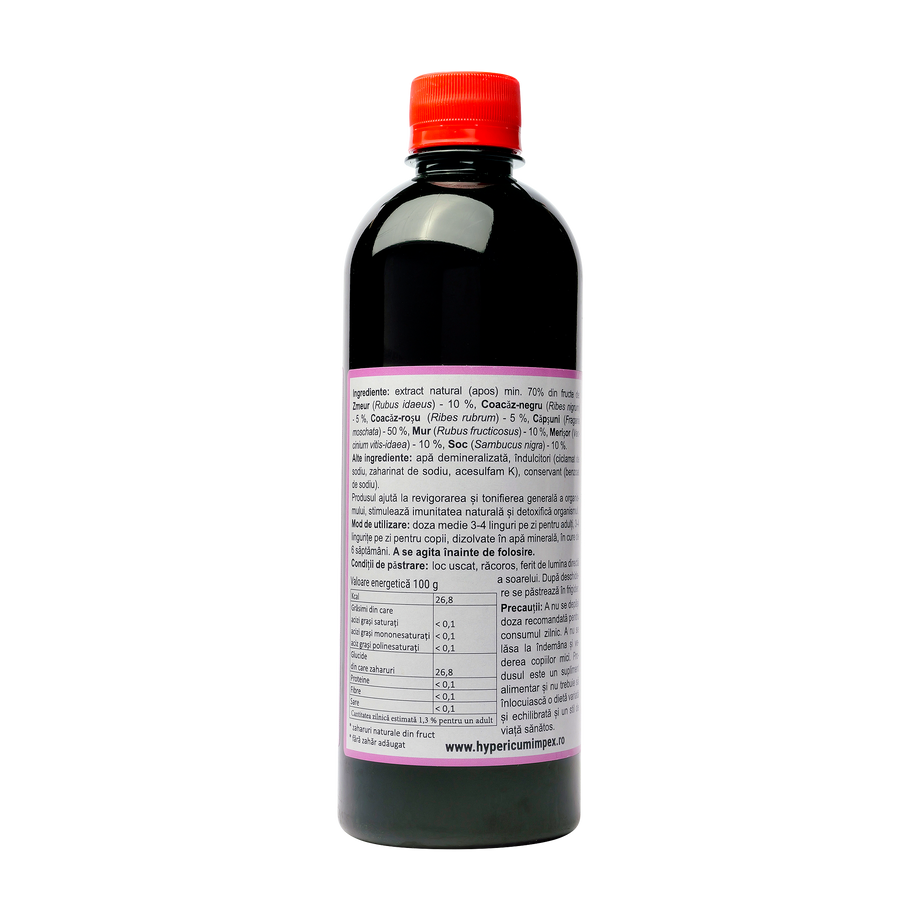 Sirop multifructe hipocaloric 500 ml