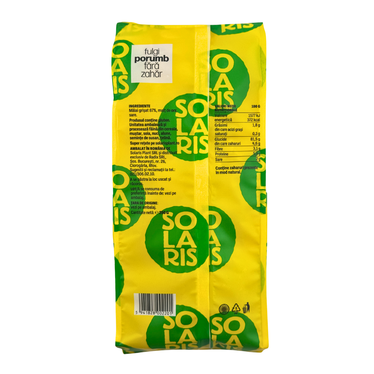 Fulgi de porumb fara adaos de zahar 250 g