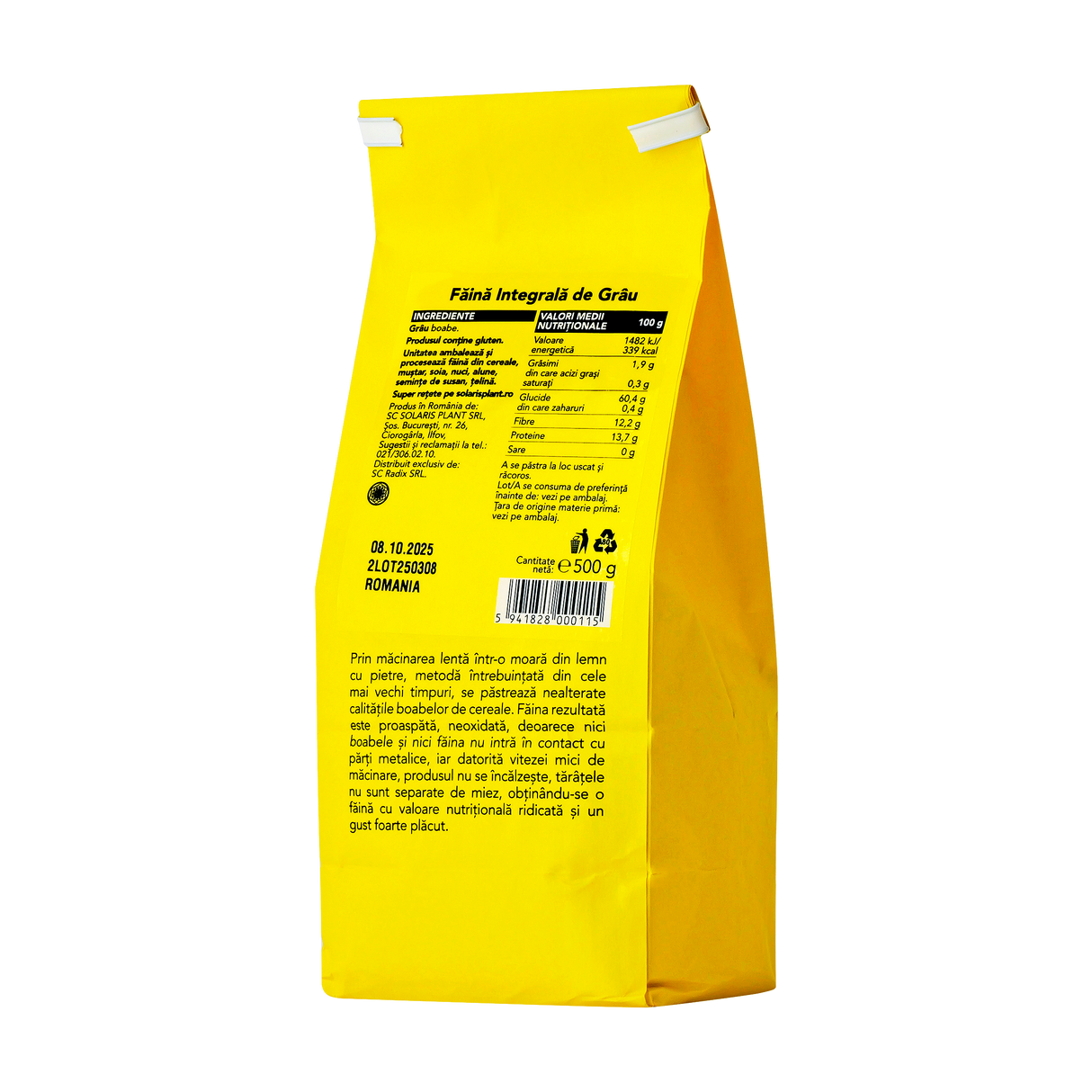 Faina integrala de grau 500 g