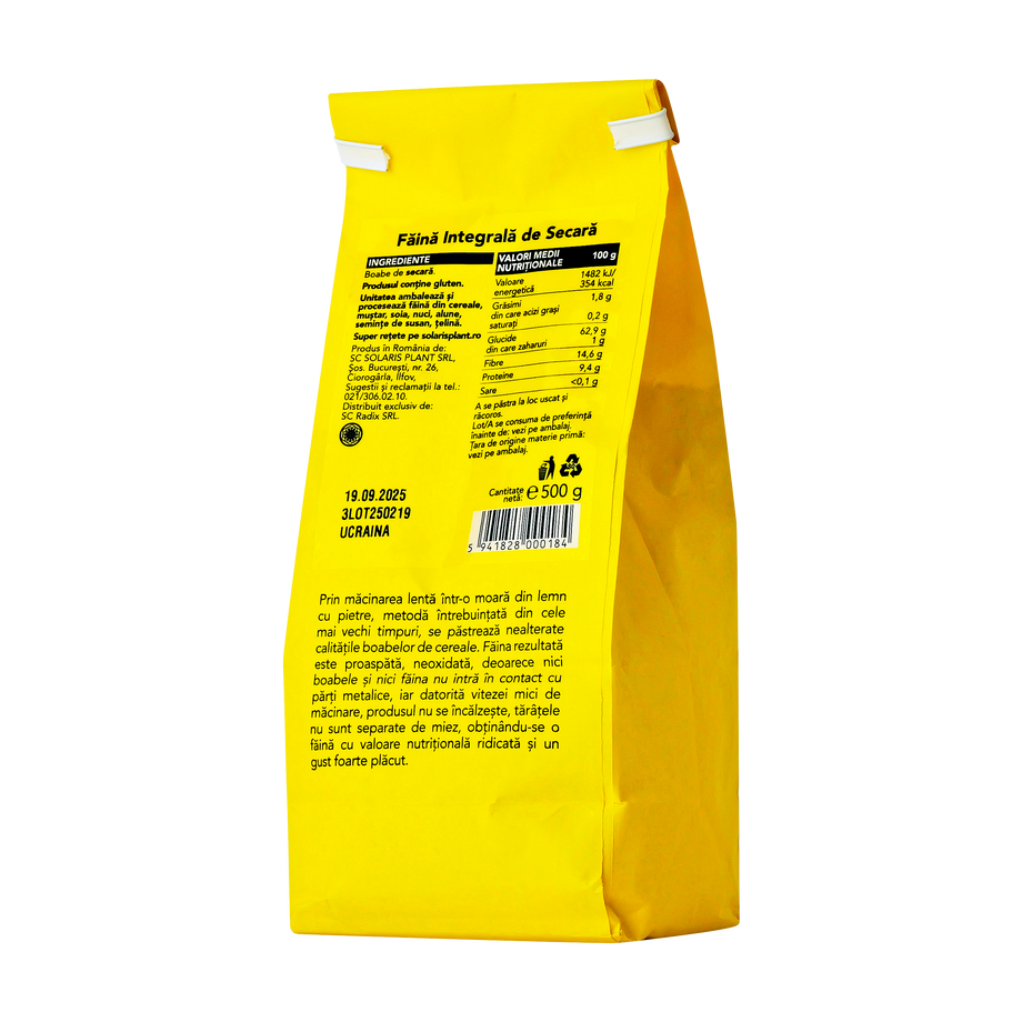 Faina integrala de secara 500 g