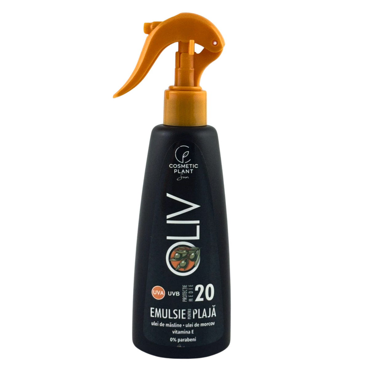 Emulsie plaja Oliv SPF 20 cu ulei de morcov si masline 200 ml