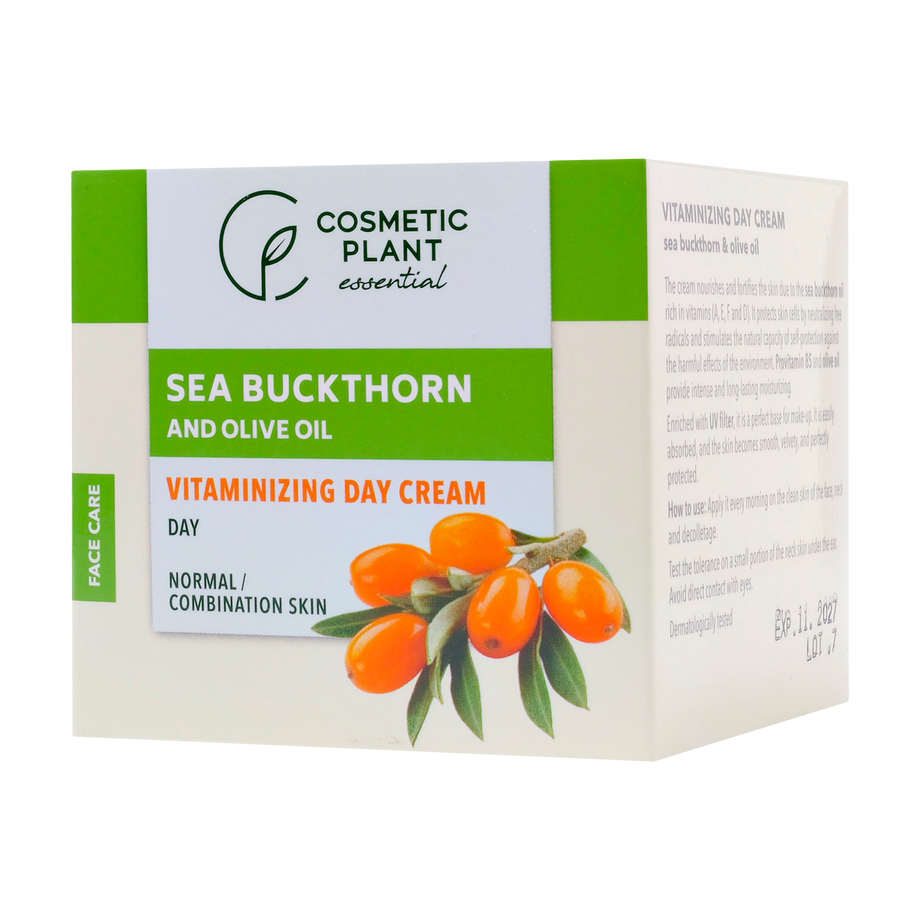 Crema vitaminizanta zi cu ulei catina+ulei masline 50 ml