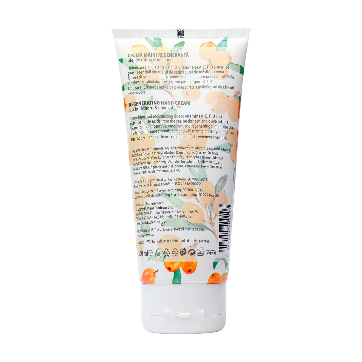 Crema maini ulei catina si masline 100 ml