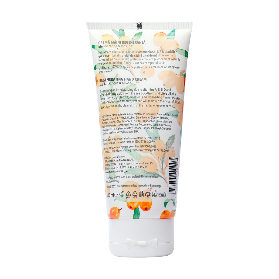 Crema maini ulei catina si masline 100 ml