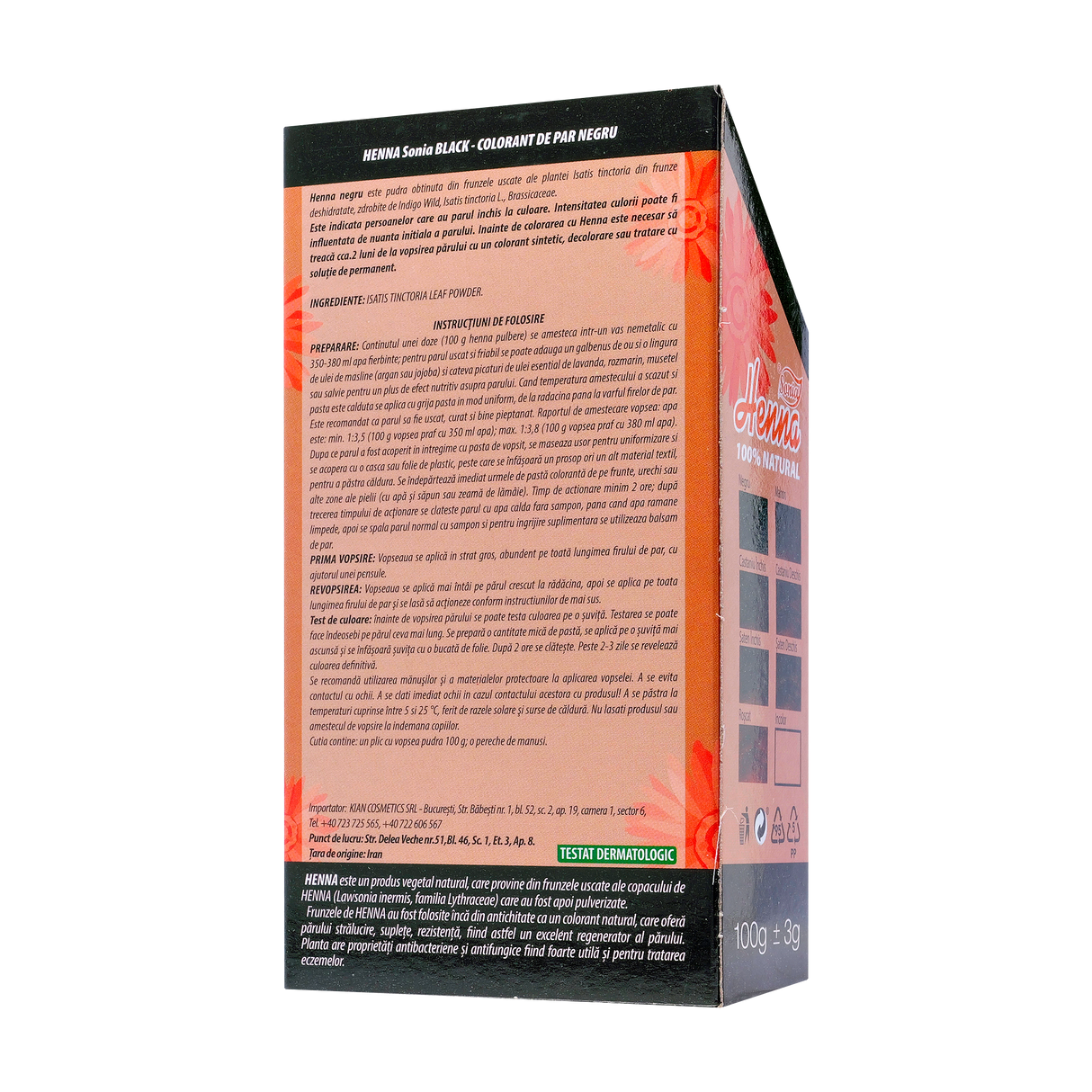 Vopsea par henna negu 100 g
