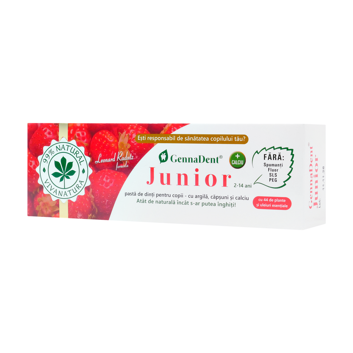 Pasta de dinti Junior capsuni 50 ml