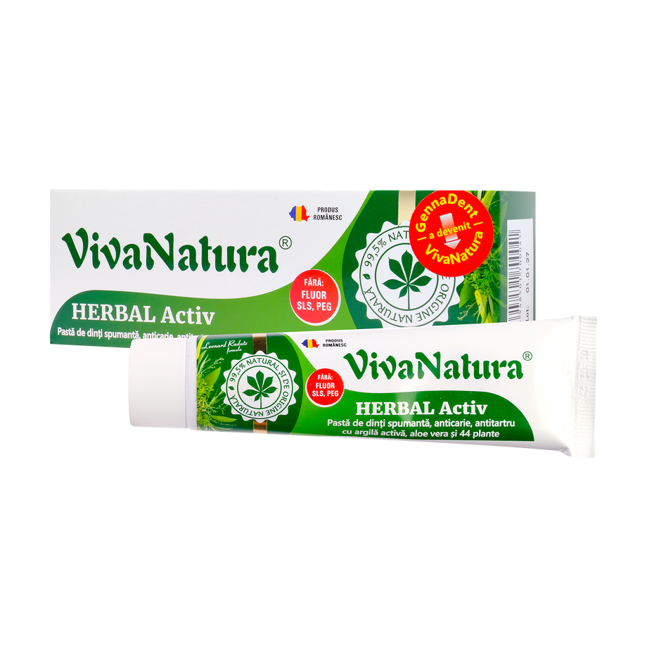 Pasta de dinti Herbal Activ spumanta 50 ml