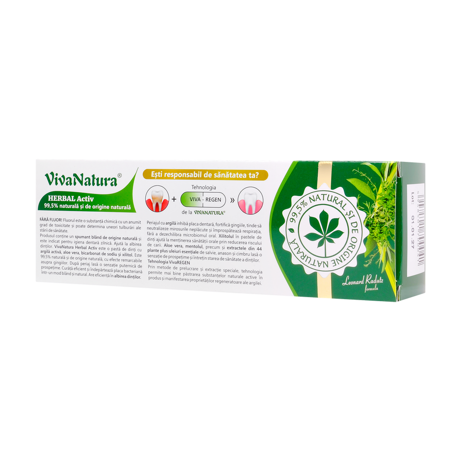 Pasta de dinti Herbal Activ spumanta 50 ml