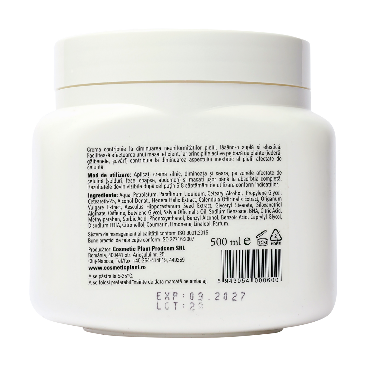 Crema anticelulita 500 ml