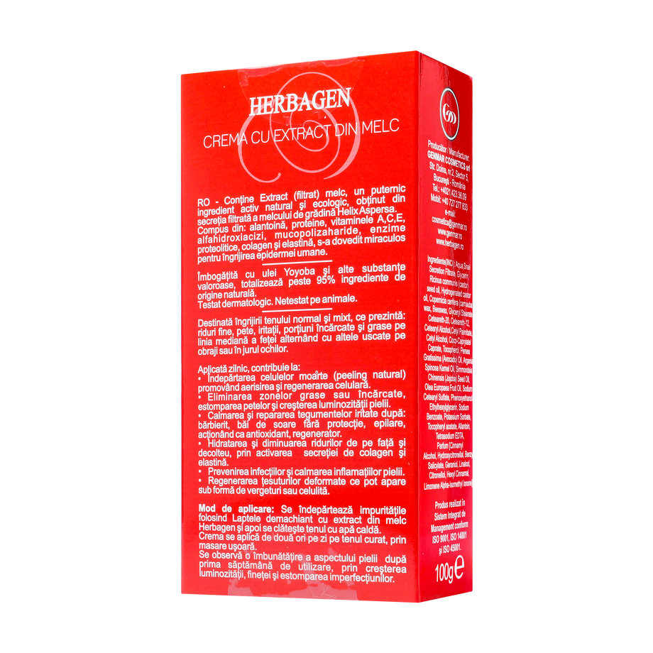 Crema cu extract de melc 100 ml