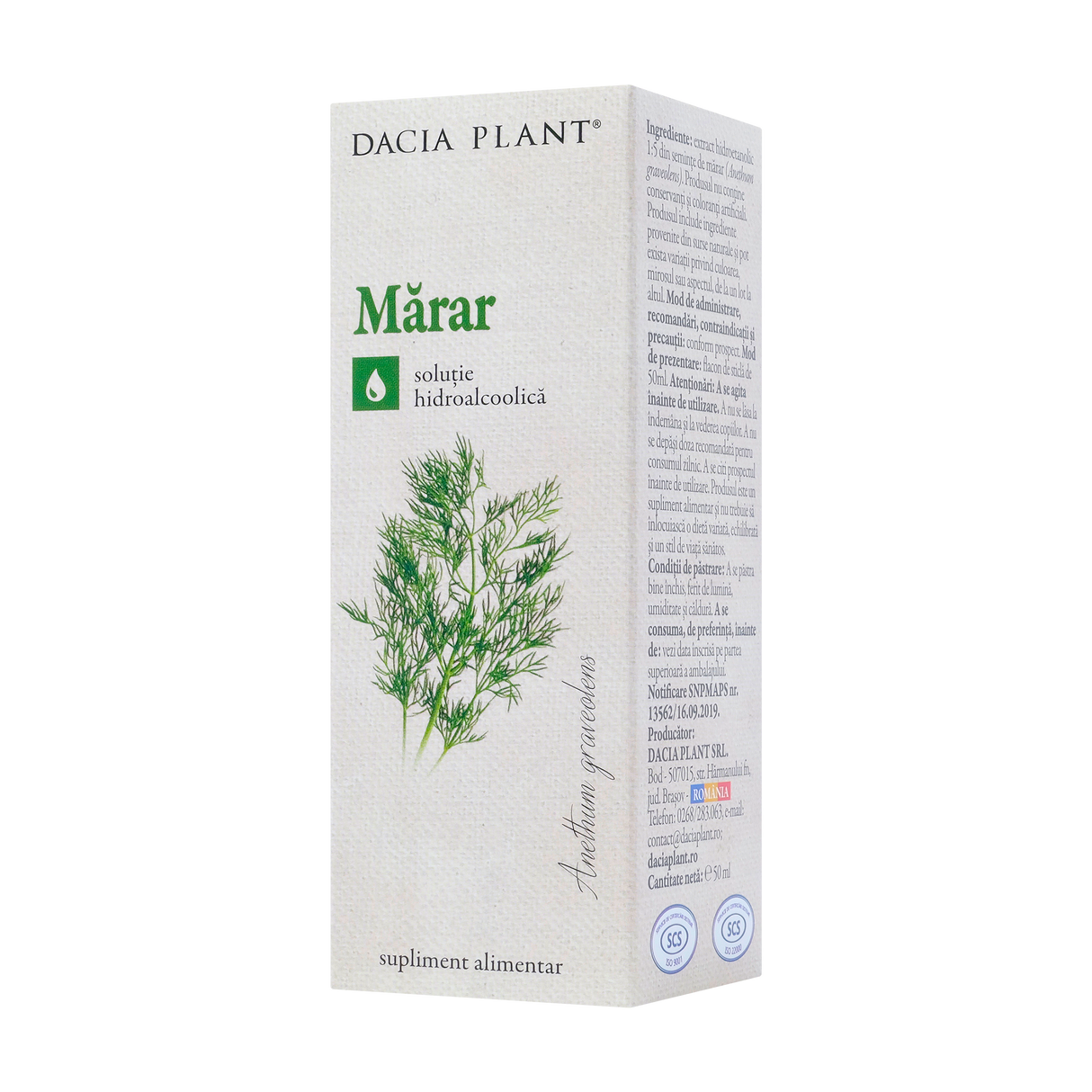 Tinctura marar 50 ml