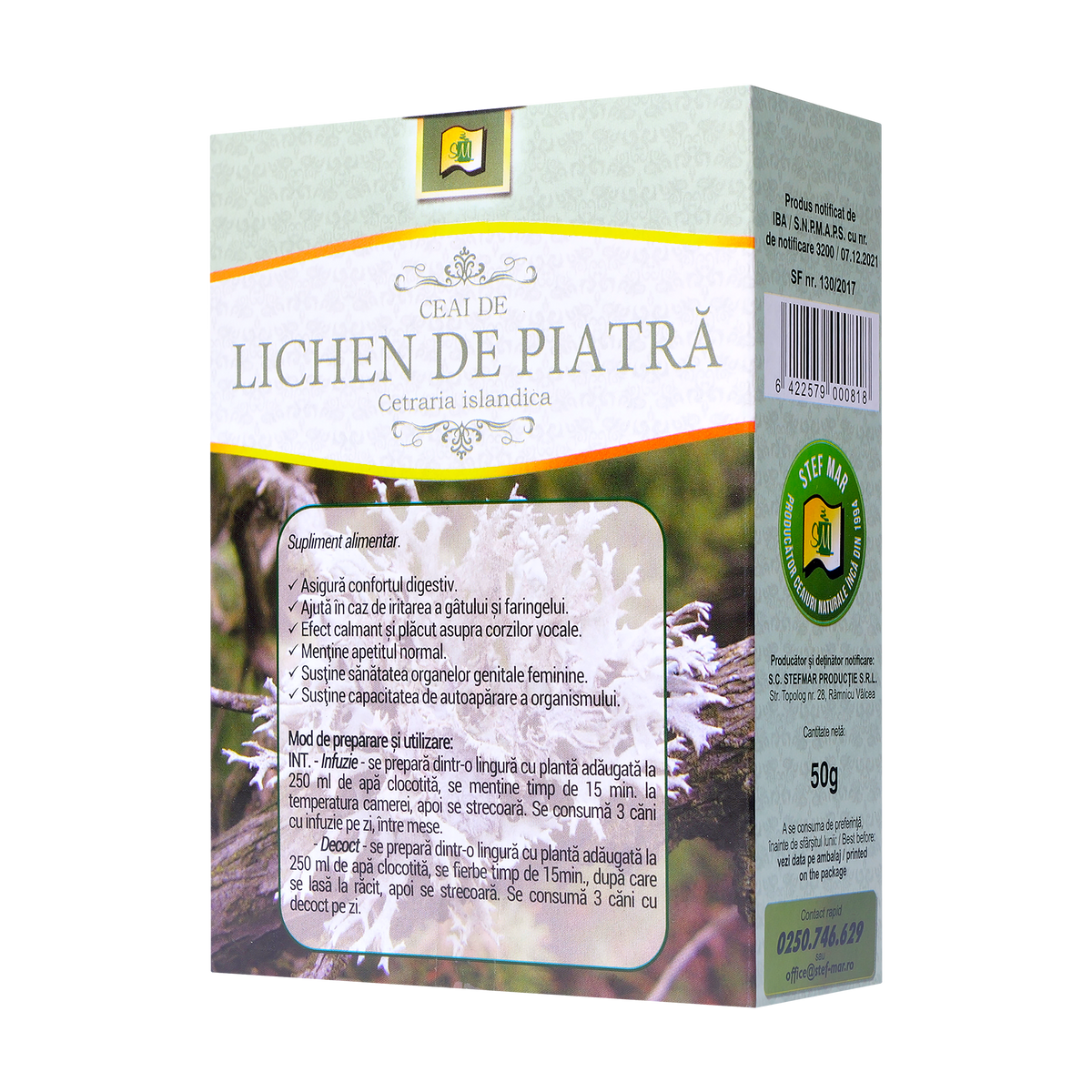 Ceai lichen de piatra 50 g