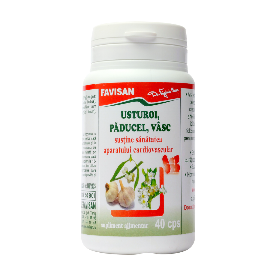 Usturoi Paducel si Vasc 40 capsule