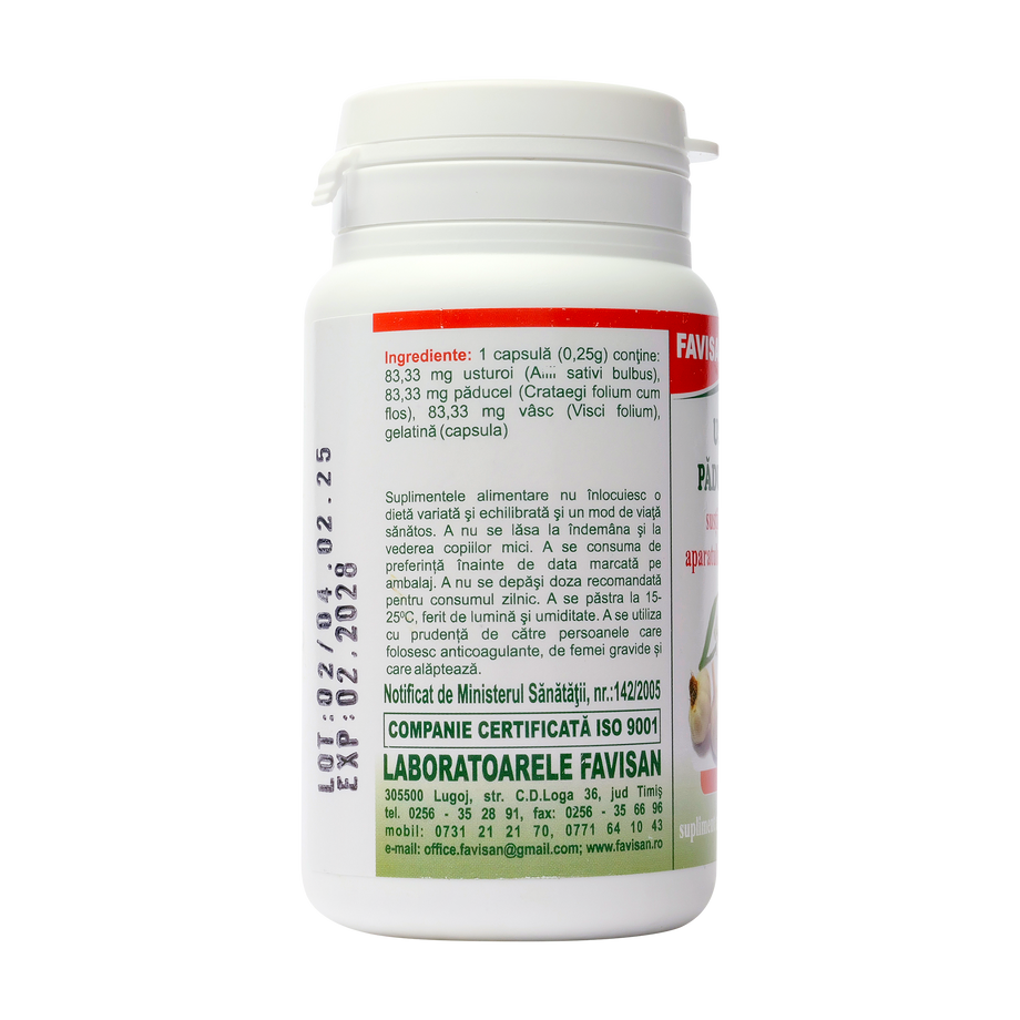 Usturoi Paducel si Vasc 40 capsule