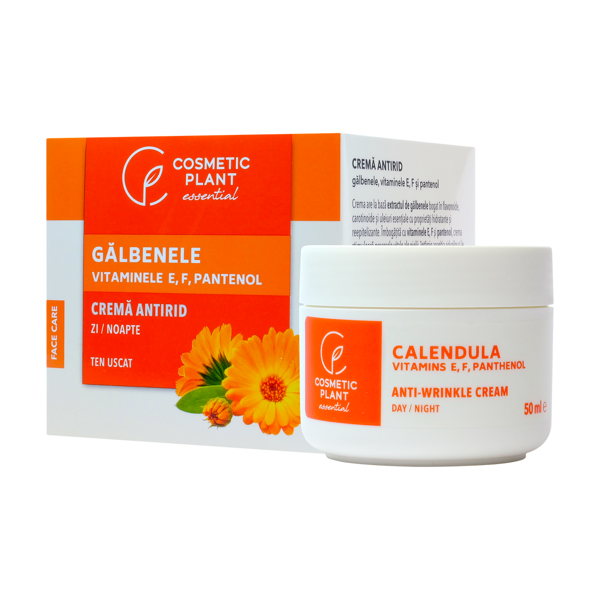 Crema antirid galbenele si pantenol 50 ml