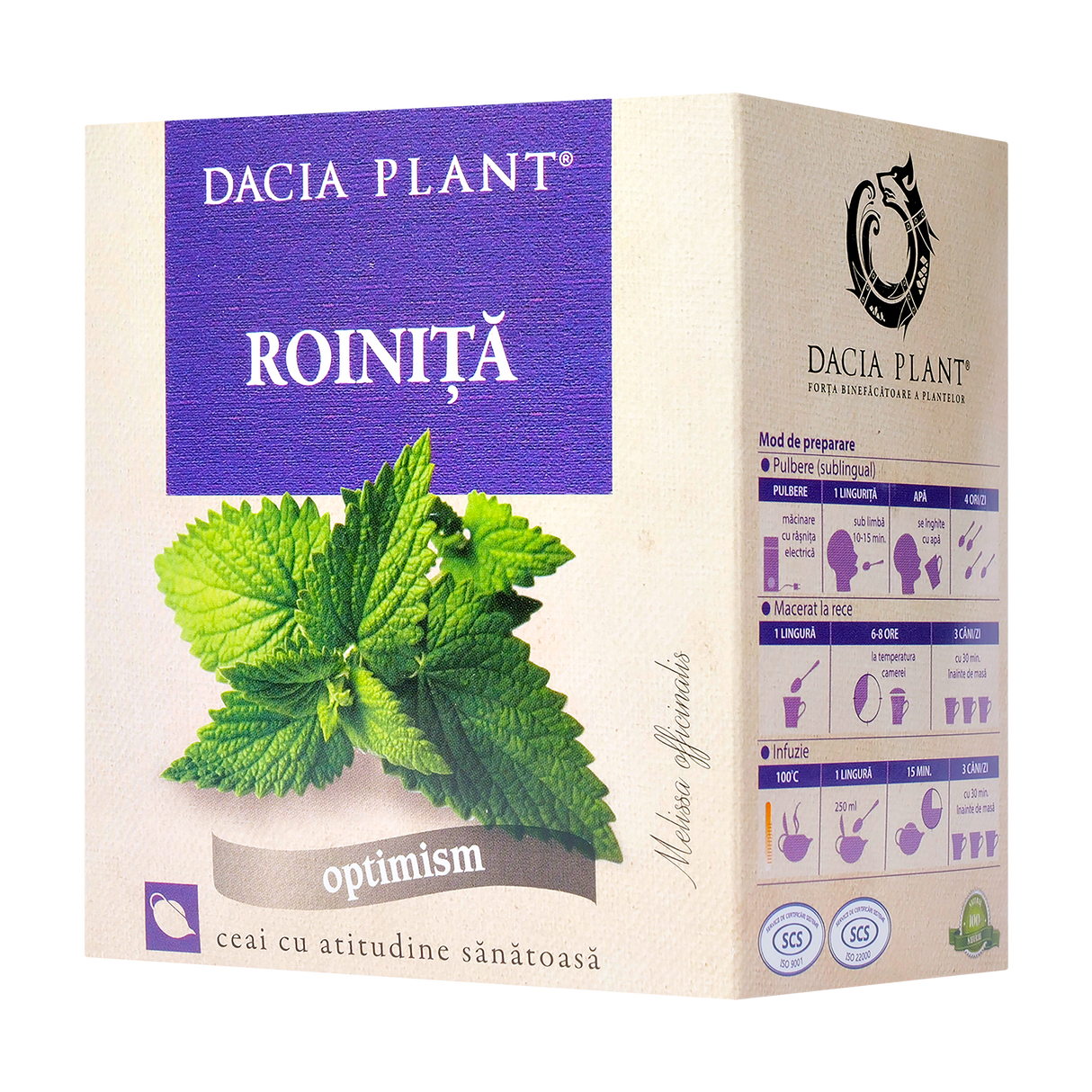 Ceai roinita 50 g Dacia Plant