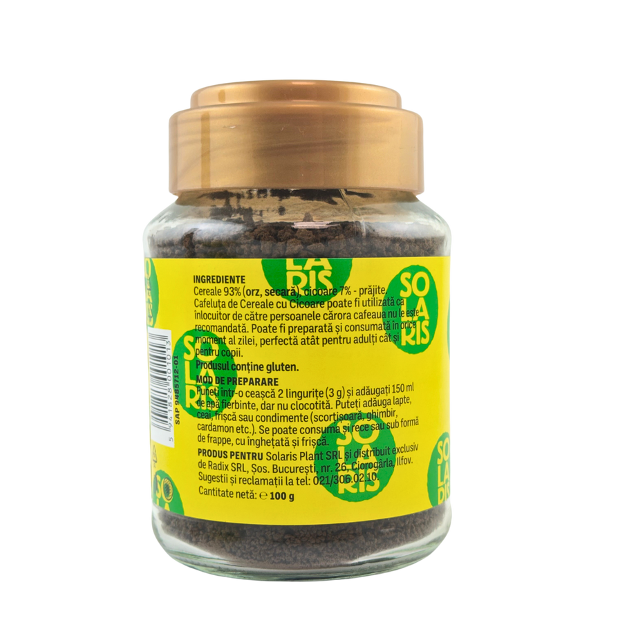 Cafeluta de cereale si cicoare granulata borcan 100 g