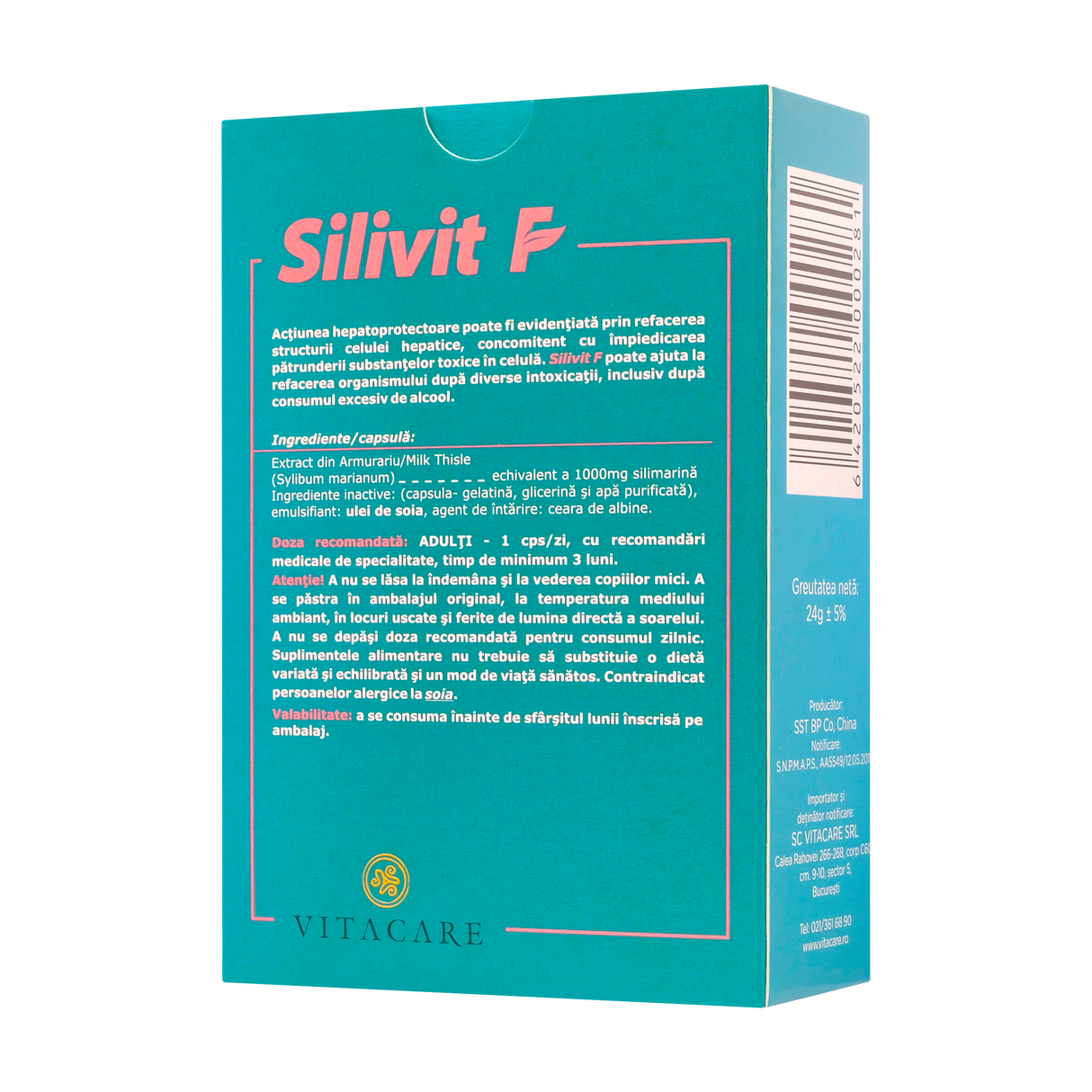 Silivit f 30 cps Vita Care 30 capsule